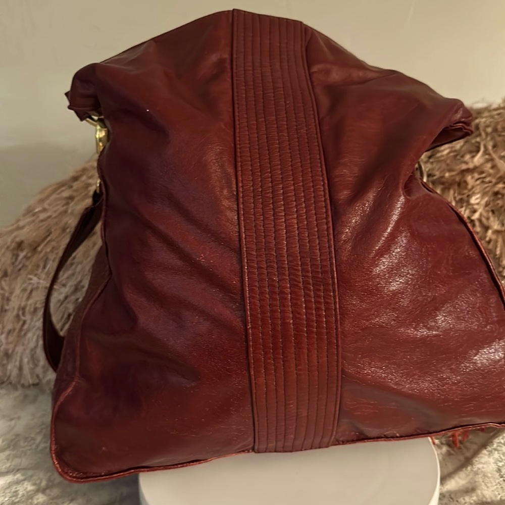 Jacqueline Jarrot vintage purse dark red